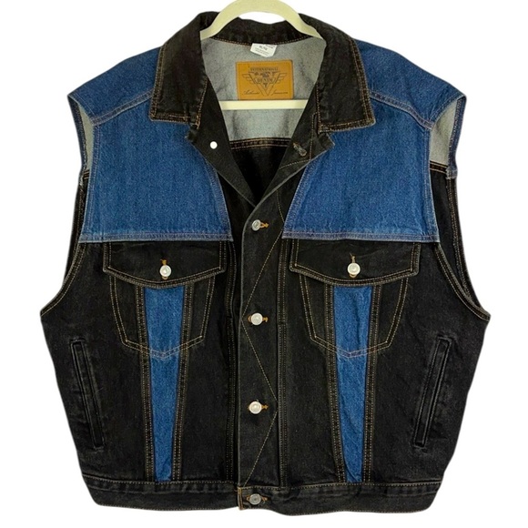 INTERNATIONAL DENIM Other - INTERNATIONAL DENIM dual color/pattern vest MEN Sz XL